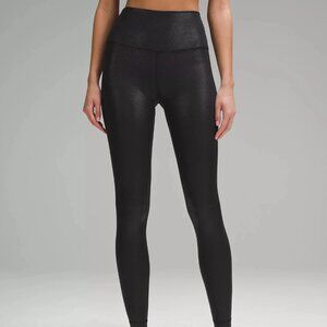 Lululemon Align HR Pant 28” Black Shine Size 4 High Rise Leggings NWOT